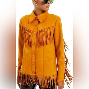 NWT Danielle Bernstein Fringe Jacket
